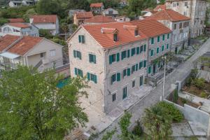 an overhead view of a building in a city at Apartments Gabela in Risan