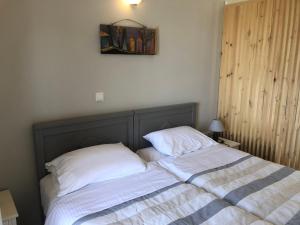 Postel nebo postele na pokoji v ubytování Elia Studios