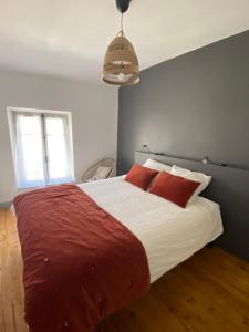 Postel nebo postele na pokoji v ubytování Maison rue Trivalle