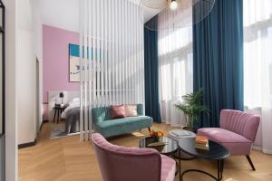 Posezení v ubytování Alice Hotel