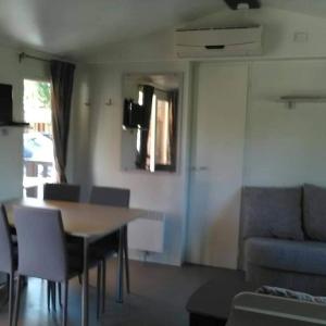 Posezení v ubytování Mobil home Stéfie