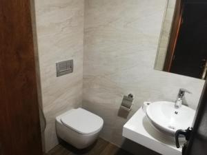 Koupelna v ubytování Hotel Ponti