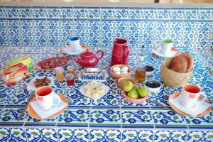 Morgenmad for gæster der bor på Dar Ayed Tamezret