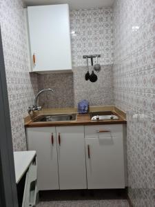 A kitchen or kitchenette at Apartamentos Catalina Park