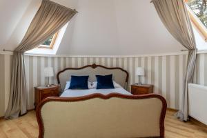 Postel nebo postele na pokoji v ubytování Willa Wiktoria w Rozewiu - Parking w cenie! + 17 fotografií