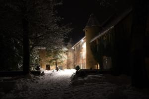 Château de Passières v zimě