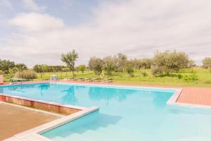 une grande piscine d'eau bleue dans l'établissement Green Hill Apartments - Happy Rentals, à Castiglione del Lago
