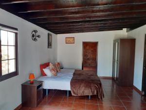 Una cama o camas en una habitación de B&B Villa Vital Fuerteventura - Atmospheric, Small-scale, Adults Only