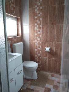 Koupelna v ubytování Martha Apartman