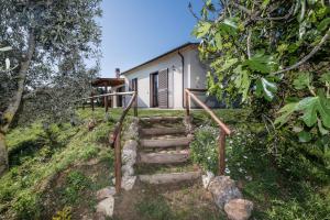a set of stairs leading up to a house at Agriturismo Colleverde Capalbio in Capalbio