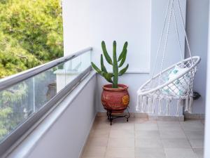 Балкон или терраса в Boho Beach House in Itea-Delphi