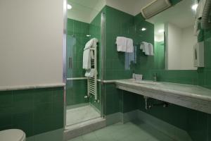 Kúpeľňa v ubytovaní Hotel Portavaldera