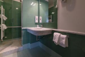 Kúpeľňa v ubytovaní Hotel Portavaldera
