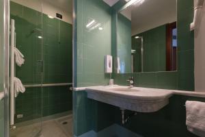 Kúpeľňa v ubytovaní Hotel Portavaldera