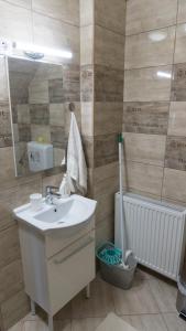 A bathroom at Rita-Vár Szálláshely