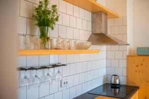 Kuchyň nebo kuchyňský kout v ubytování Charming tale apartments Modun19