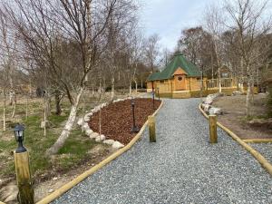 Zahrada ubytování Woodland Lodge Oxen Craig