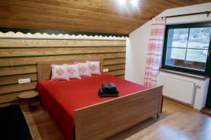 Posteľ alebo postele v izbe v ubytovaní Apartmán Elenka