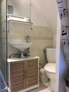 Koupelna v ubytování Studio COCONUT