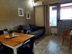 A seating area at Apartamentos El Llanin