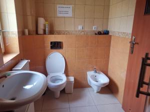 A bathroom at Pokoje Gościnne Karina