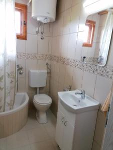A bathroom at Country house Todor