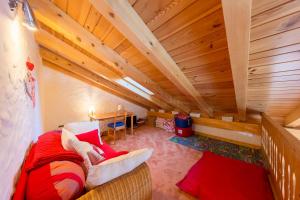 Posezení v ubytování Chalet Pierre Blanche