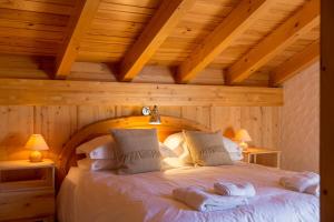 Postel nebo postele na pokoji v ubytování Chalet Pierre Blanche