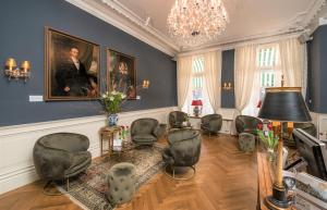 Posezení v ubytování Boutique Hotel Huys van Leyden