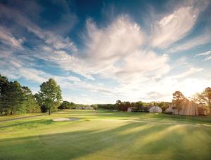vista su un campo da golf con un verde di Club Wyndham Resort at Fairfield Bay a Fairfield Bay