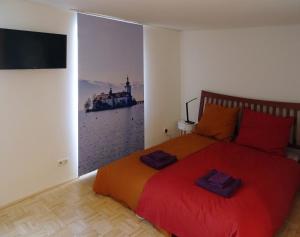 Postel nebo postele na pokoji v ubytování Convenient and Functional Apartment in the Center