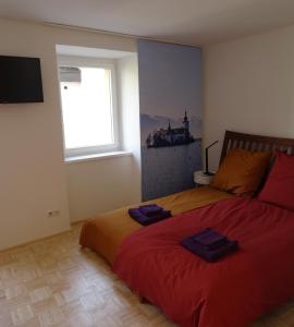 Postel nebo postele na pokoji v ubytování Convenient and Functional Apartment in the Center