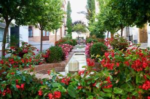Vonkajšia záhrada v ubytovaní Unique Andalusian Townhouse next to Beach
