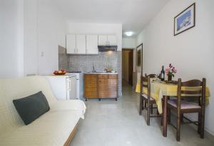 Kuchyň nebo kuchyňský kout v ubytování Apartments Iris