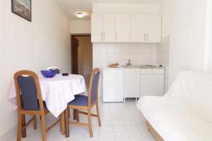 Kuchyň nebo kuchyňský kout v ubytování Apartments Iris