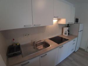 Kuchyň nebo kuchyňský kout v ubytování Apartment Nikolina