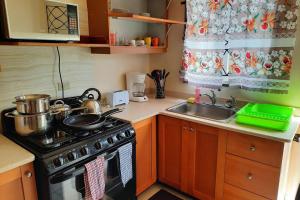 Kuchyň nebo kuchyňský kout v ubytování Rick's Reggae Villa