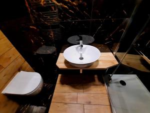 Kúpeľňa v ubytovaní V přírodě na okraji Frenštátu pod Radhoštěm