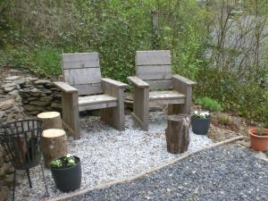 Garður fyrir utan B&B L'ourthe