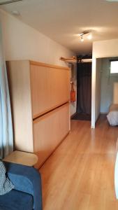Postel nebo postele na pokoji v ubytování Cap plein sud en ubaye