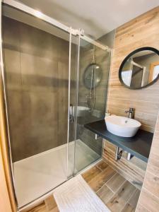 Vannituba majutusasutuses Apartmány v ráji (Českém)