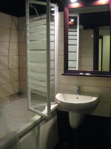 Koupelna v ubytování Hotel Anina