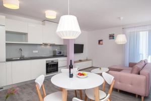 Η κουζίνα ή μικρή κουζίνα στο Apartments Dva Galeba