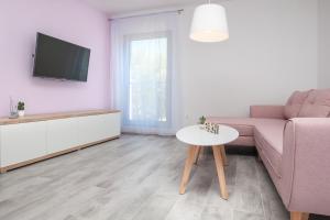 Μια τηλεόραση ή/και κέντρο ψυχαγωγίας στο Apartments Dva Galeba