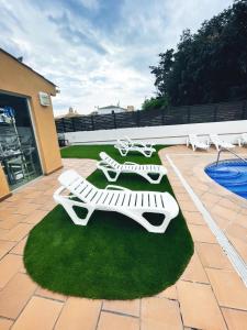 Bazén v ubytování Hotel Turissa nebo v jeho okolí