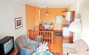 Kuchyň nebo kuchyňský kout v ubytování Appartement Eva