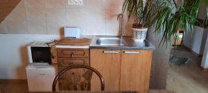 Kuchyňa alebo kuchynka v ubytovaní Kemencés Kert Apartment