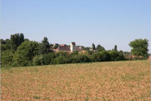 a large field with a house in the background at Maison individuelle avec terrasse proche de Bâle in Schlierbach +6 photos