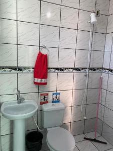 Pousada Raio de Sol Corumbau tesisinde bir banyo