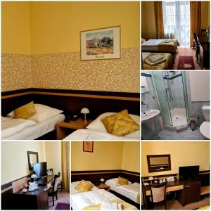 Postel nebo postele na pokoji v ubytování Hotel Čierny Orol